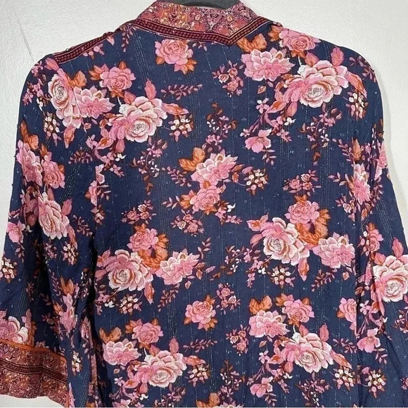 Matilda Jane Floral Kimono Cardigan size M/L - Picture 4 of 5